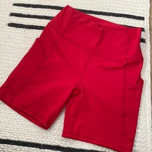 Fabletics biker shorts, size M